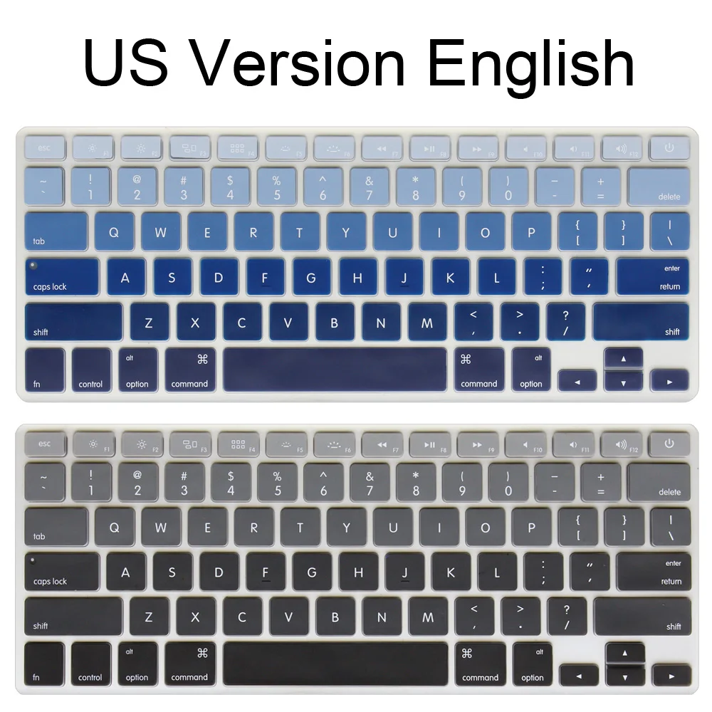 English US Enter keyboard Cover for MacBook Air 13 inch A1466 A1369