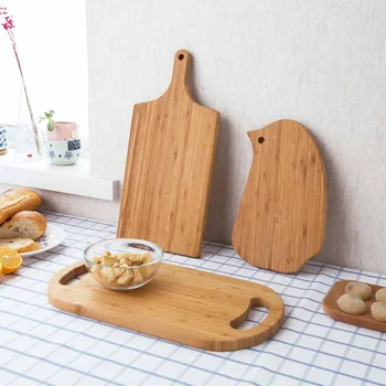 

OTHERHOUSE Kitchen Creative Wood Cutting Board Thicken Chopping Board Block Cutting Mat Pizza Sushi Bread Tray Kitchen Tools