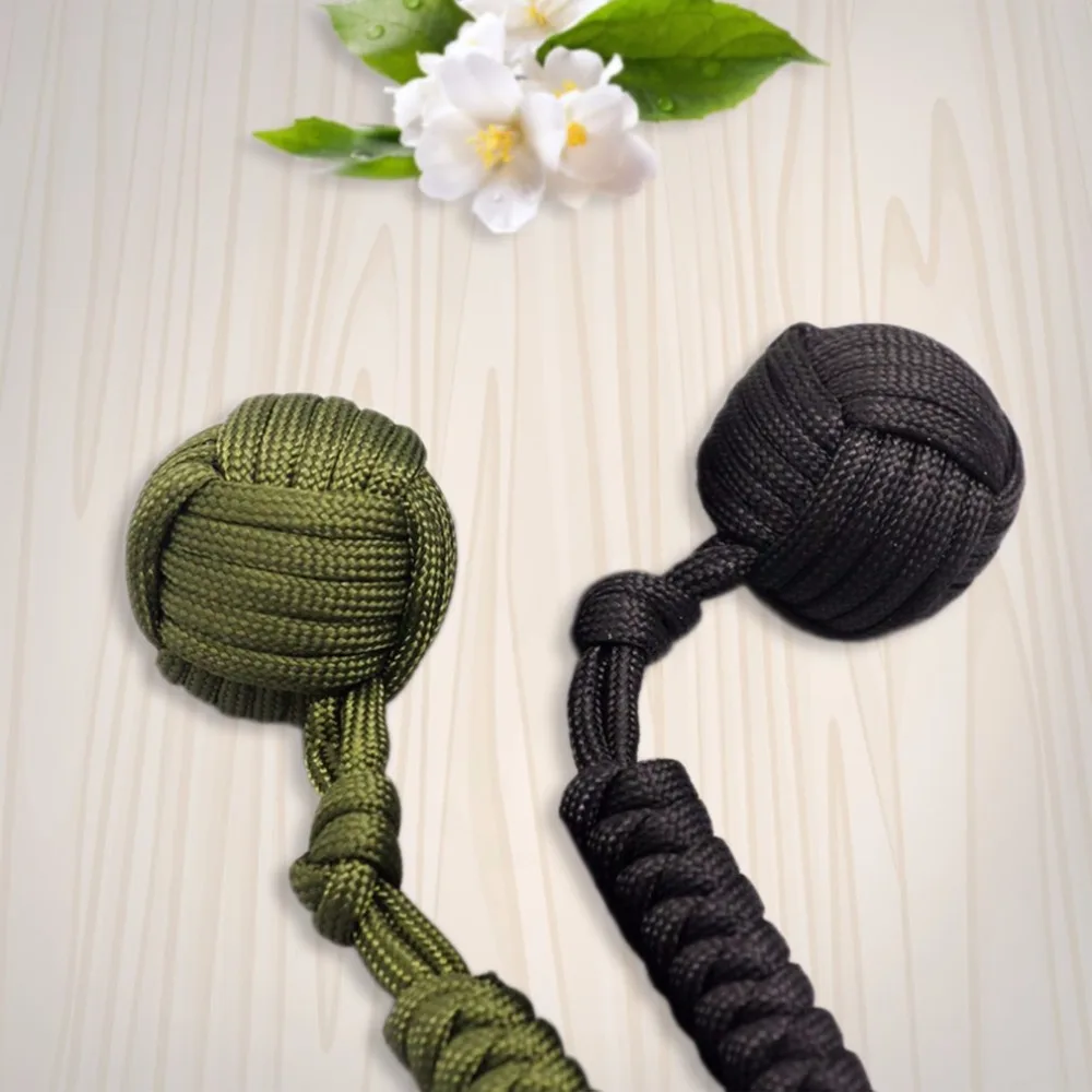 

Outdoor Security protecting Monkey Fist Self Defense Tool Lanyard Survival Multifunctional Key Chain