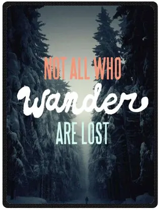 

Home Fashions Design Fleece Blanket Throw with Not all who wander are lost Background Sofa Bed Kid Adult Blanket