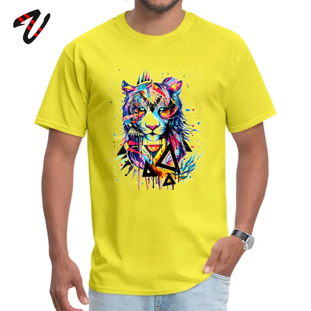 Normal Short Sleeve Tops Tees April FOOL DAY O Neck Pure Cotton Men Top T-shirts Y Normal T-shirts 2019 Fashion 2018928Y58 yellow