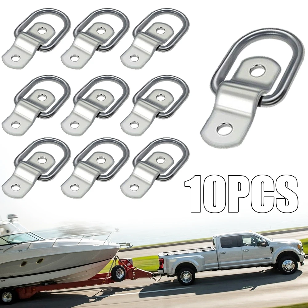 For Vans Trucks Horsebox Boat Ropes 10pcs Lashing Ring And Staple Cleat Tie Down Trailers Mayitr