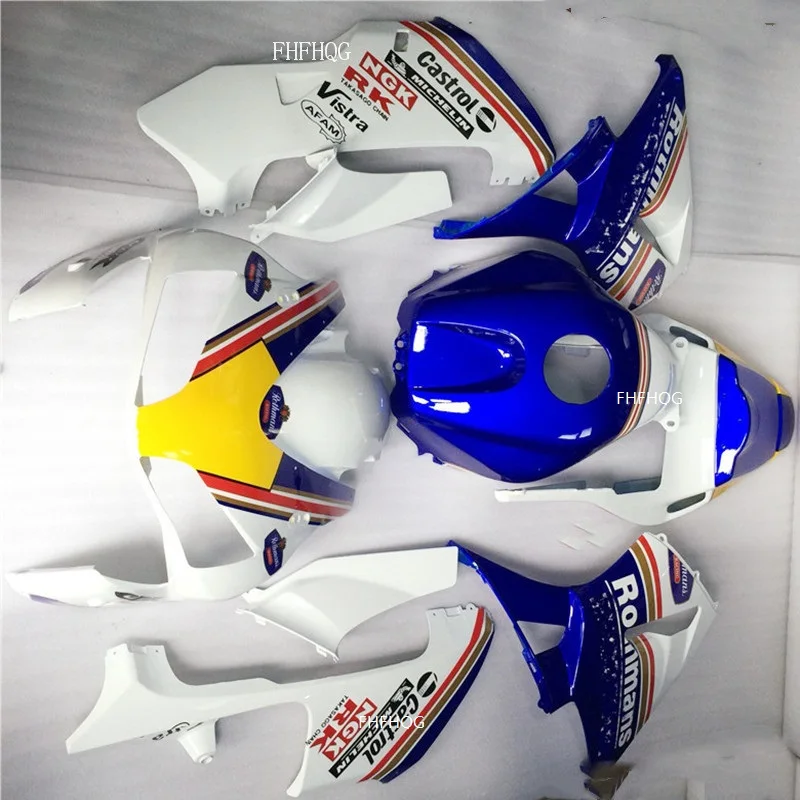Мотоцикл обтекатель комплект для HONDA CBR600RR F5 03 04 CBR 600 RR 2003 2004 ABS белый/синий