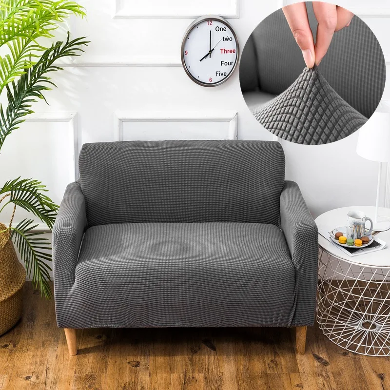 

Thicken Elasticity Corn kernels all-inclusive sofa cover knitting sofa cover Japanese-style solid color lattice sofa towel
