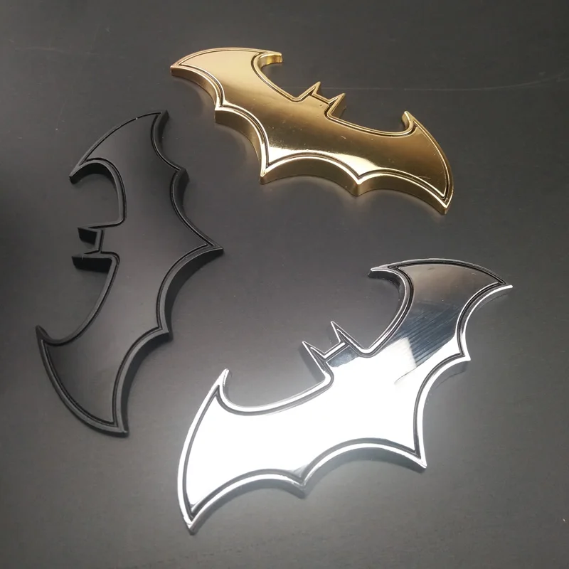 

3D Metal Car Batman Badge Motorcycle Sticker FOR Porsche Cayenne Macan Macan S Panamera Cayman Carrera Porsche911 918 Boxster