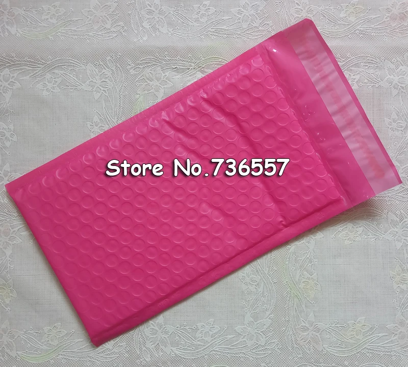 Большая распродажа! 50 шт./упак. 150*230 + 40 мм пространство поли пузырчатые почтовые конверты розовый черный