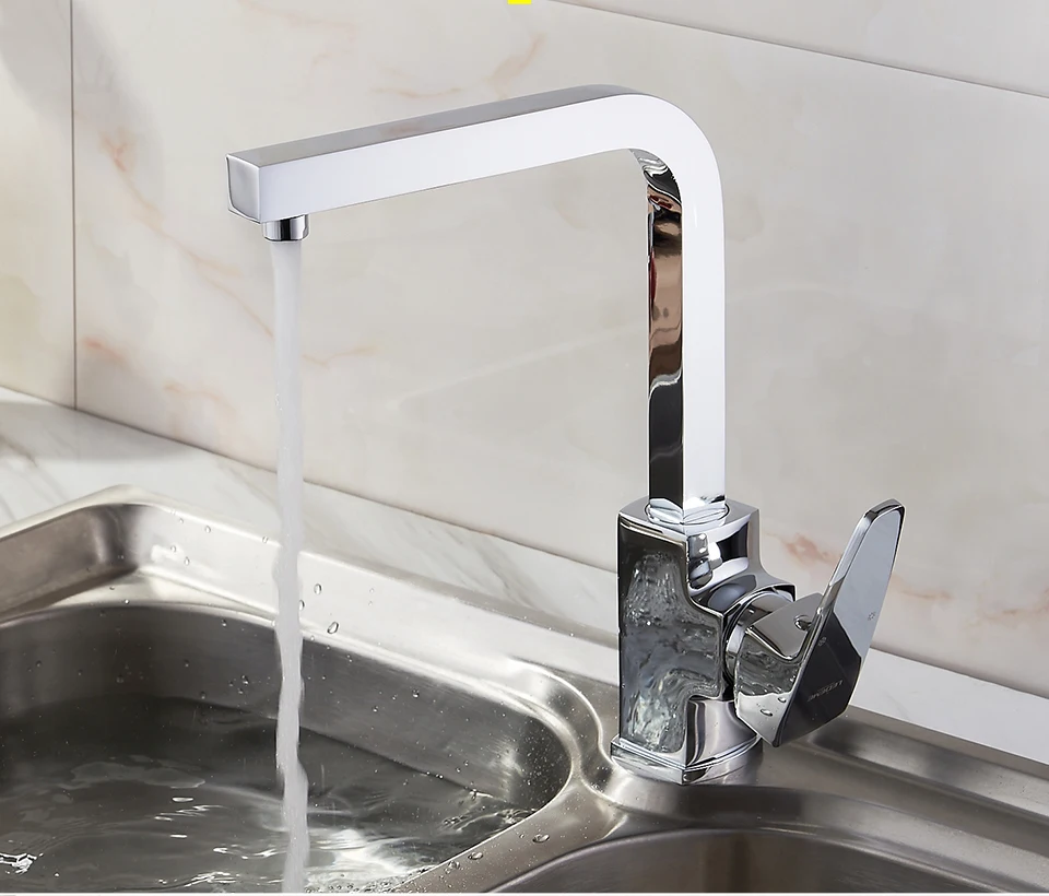 LEDEME Brass Chrome plated Kitchen Faucet Single Spout Drinking Water Filter Kitchen Faucet Tap for Kitchen Sink Faucet L4030-2 double bowl kitchen sink