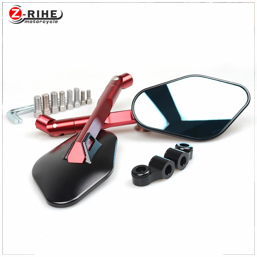 FOR moto Universal Motorcycle CNC Aluminium mirror motorbike moto Rearview side Mirror For Honda CBR500R CB500F CB500X 2013 2014