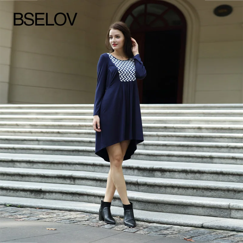 

BESLOV Full Cotton Maternity Dresses in Spring/Autumn, Breastfeeding Dresses Nursing Dresses For Pregnant Women