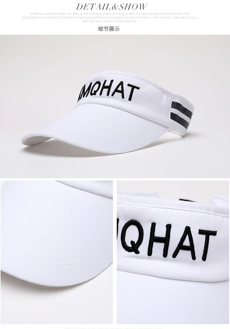 sun visor caps men women sun visor hat outdoor summer black white visors for women  (11)