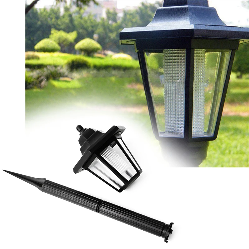 Solar Power LED Path Way Wall Landscape Mount Garden Fence Outdoor Lamp Light Water Resistant