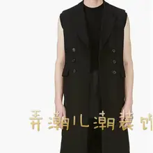 S-4XL Горячая Весна/Лето Мужская Новая мода без рукавов пункт пыли пальто растет в жилет