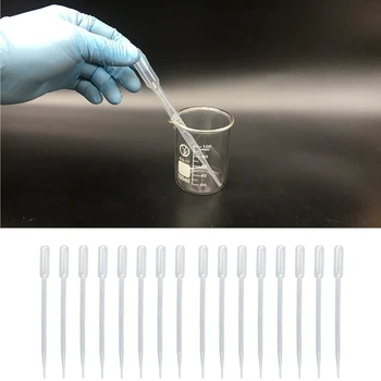 

Behogar 100PCS 3ml Disposable Plastic Transfer Dropper Pipette For Chemistry Oils Cosmetics Perfumes Micro Measure Liquids