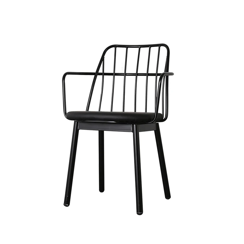 Луи моды кафе стулья скандинавские железные художественный металлический обеденный современный простой личности Творческий американо-европейский стиль взрослых