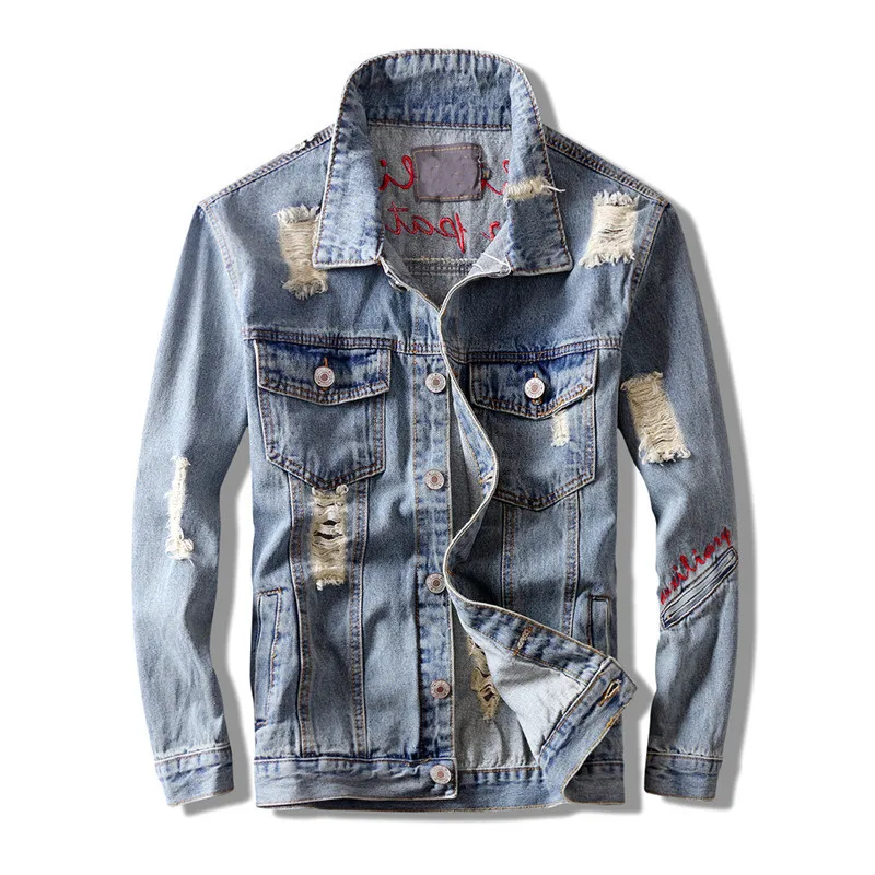 ripped trucker jacket