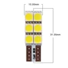 10 unids/lote T10 W5W canbus led 194, 927 de 161 t10 6led 5050 SMD LED W5W T10 6SMDCar lado lámpara de luz w5w led canbus envío gratis ► Foto 2/6