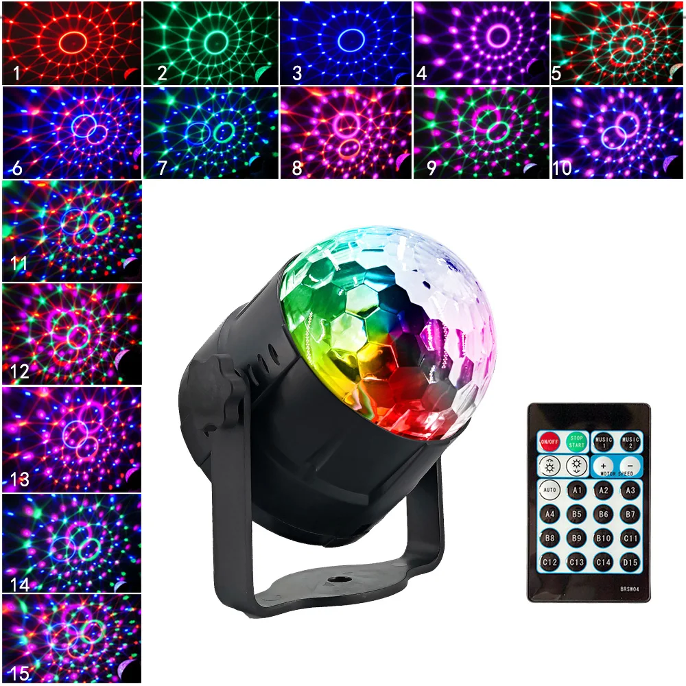 Carestrong LED Strobe Sound Activated Party Lights With 7 Colors For DJ Lighting Ideal For Home Room Dance Parties And Bars Carestrong Plastic Black