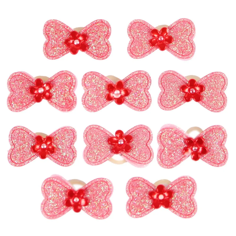 10 20pcs Dogs Bows Hair Accessories For Long Hair Dogs Grooming Bows