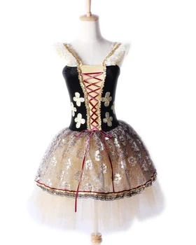 

2018rushed Ballet Tutu Professional Ballet Costumes Dance Dress For Girls Dancing Kids Gymnastics Leotard Justaucorps Dancewear