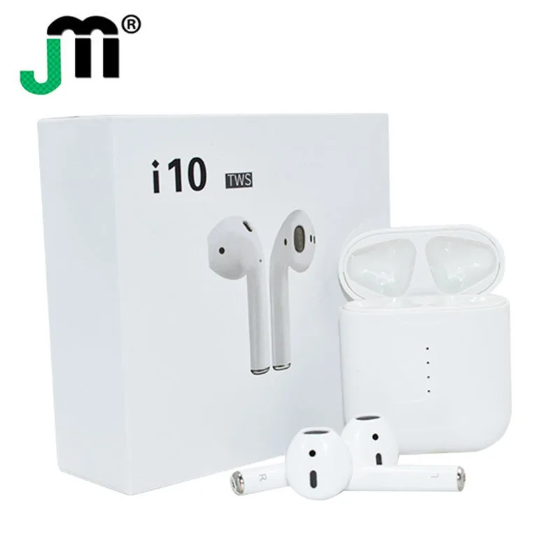

Wireless Bluetooth i10 TWS Double Mini Airpod Earphone Earbuds With Charging Box Mic For Iphone7,8,X Samsung Android Xiaomi