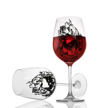 

High-Grade Lead-Free Crystal Wine Glass With Diamond Cup Goblet Wedding Wine Glass Skull Glass Mug For Christmas Festival Gift
