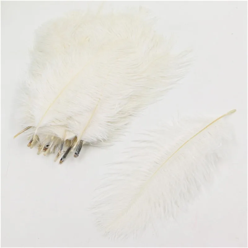 Качественный маленький размер, белое натуральное страусиное перо, 6-8 дюймов/15-20 см, украшение для свадебной вечеринки, страусиный Плюм