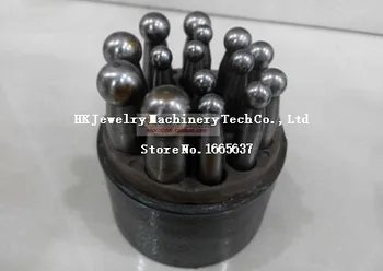 

Jewelry Dapping Punches with 15pcs Jewelry Making Tools Dapping Block