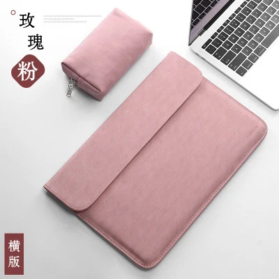 velvet pink s1 Для женщин Для мужчин из матовой искусственной кожи сумка для ноутбука 15,6 14 для Macbook Air 13 Чехол Pro11 12 15 для Xiaomi Mi Тетрадь 12,5 13,3 крышка - Цвет: velvet pink s1