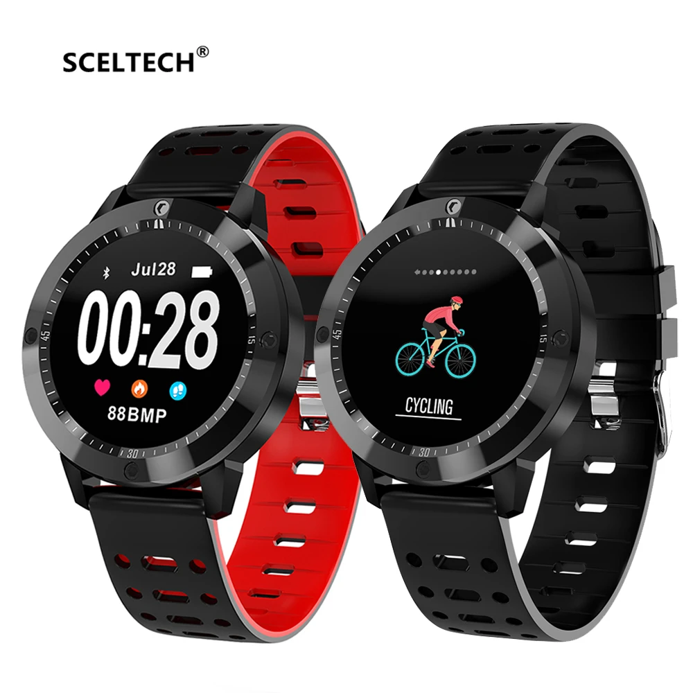 

SCELTECH CF58 Smart Watch Waterproof Blood Pressure Activity Fitness tracker Heart rate monitor Sports Men women smartwatch