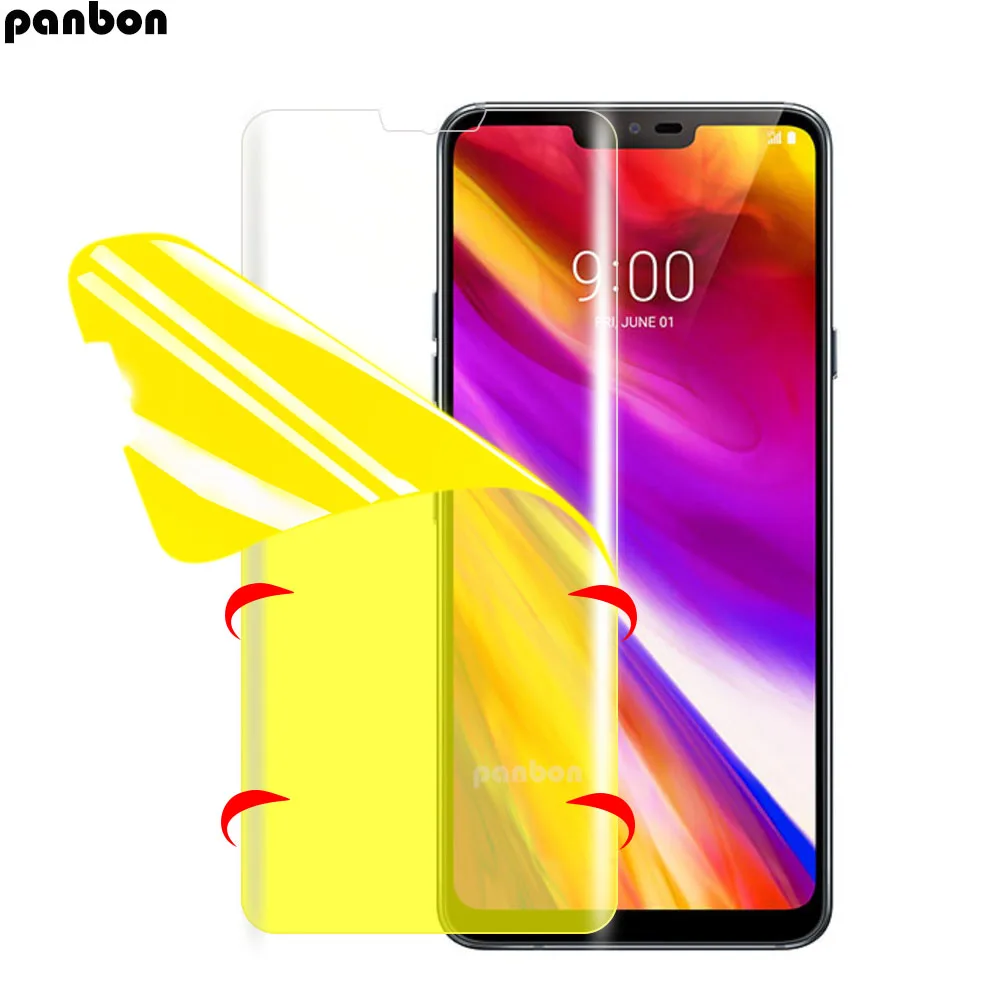 

Hydrogel for LG G8 G7 G6 G5 V40 V30 V20 G 8 7 6 5 Ultra Plus Full Coverage Front Screen Guard Self-healing Nano Protective Film