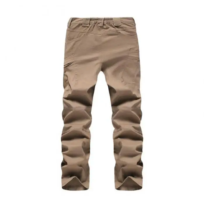 Calças Masculinas Sólida Tático Impermeável Multi-bolsos Compridas 19ing Cor 27 High Quality Esporte e Lazer