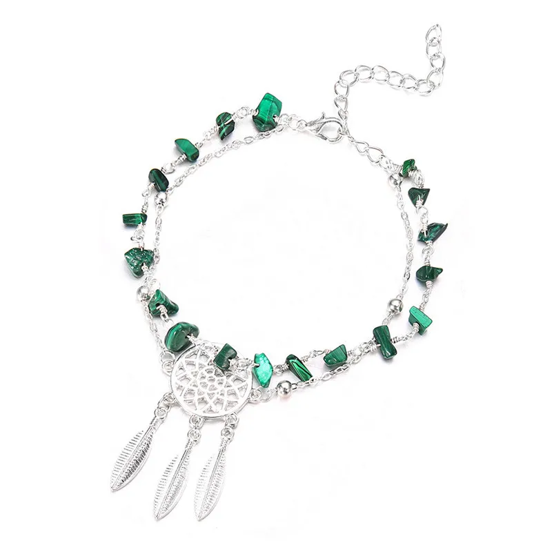 Women Chain Dreamcatcher Anklet Jewelry Beach Section Anklets Beads Boho Foot Gothic Bohemian DropShiping F01 (6)