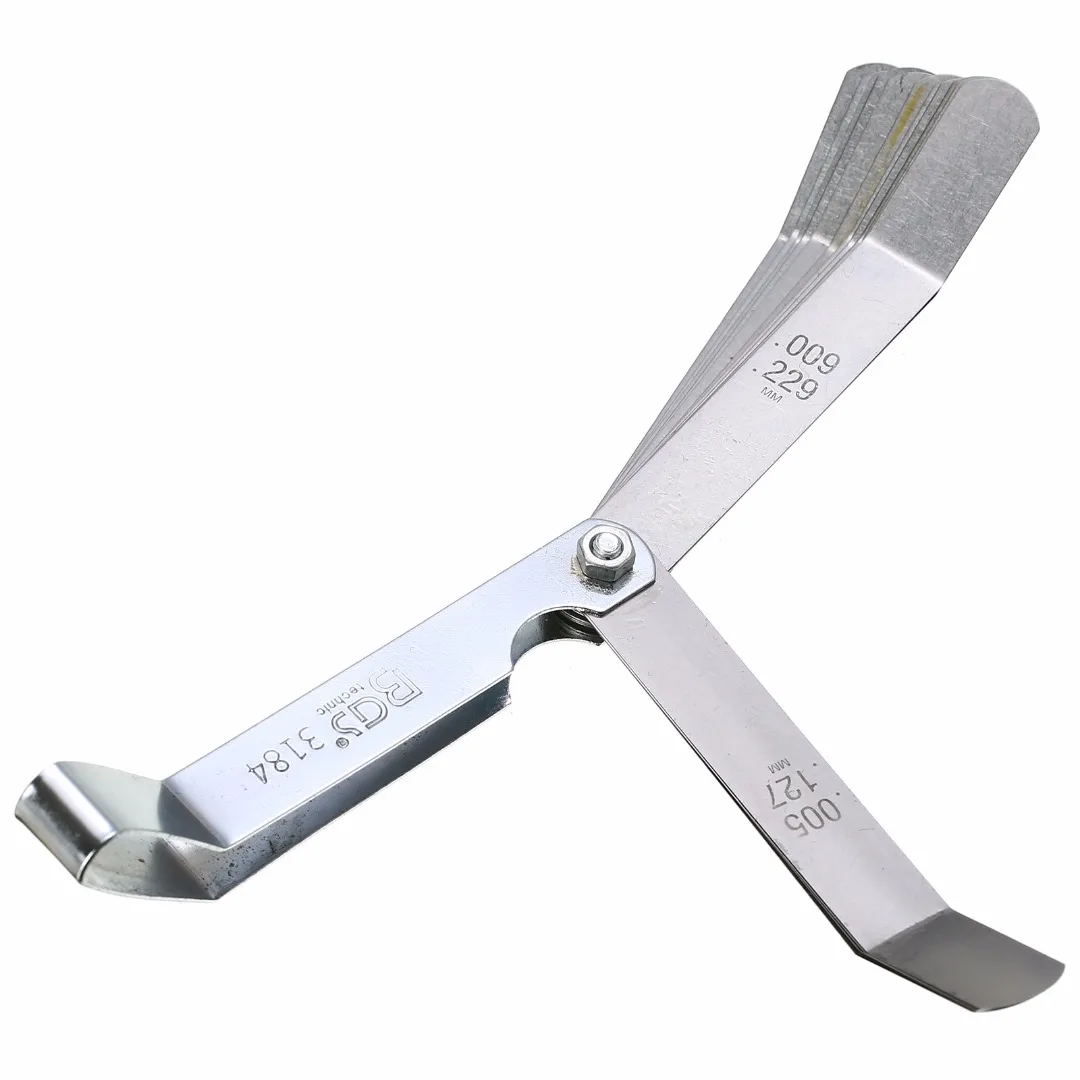 1pcs 16 Blade High Strength Metric 0.127-0.508 mm Stainless Steel Valve Offset Feeler Gauge Measuring Tool