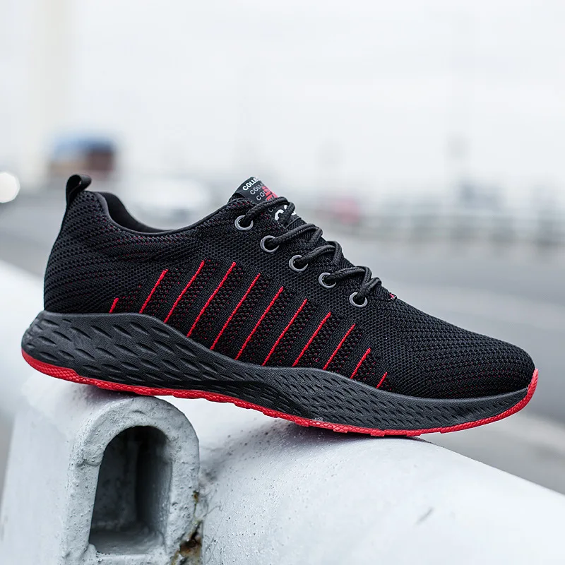 

New han edition men's shoes spring tide low help fly weave odor-proof slippery wear-resisting shoes casual shoes men's shoes