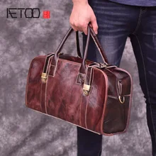 AETOO Fashion retro men's handbag, mad horse leather bags, men's leather handmade leather bags