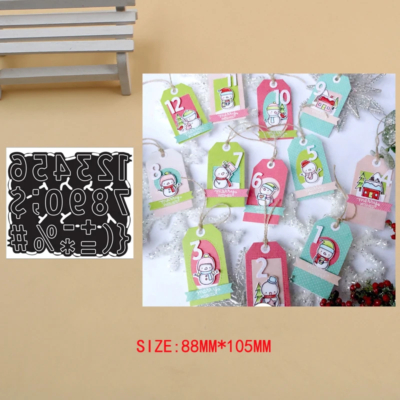 

Number symbol Metal Cutting Dies Stencils for DIY Scrapbook Photo Album Paper Card Decorative Craft Embossing Die new 2019