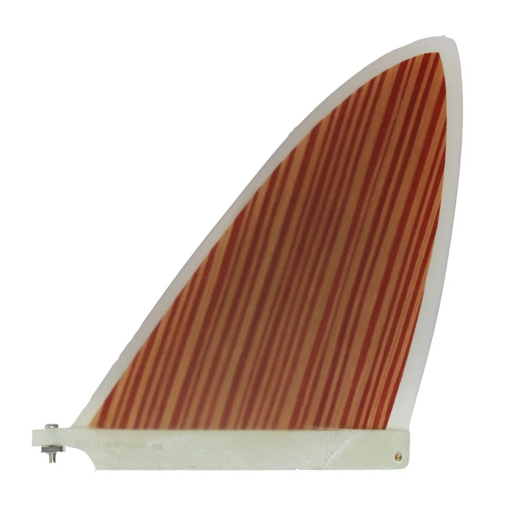 

Large Area Wood Veneer Surf Keel 10 inch Longboard Fins Paddle Board Fins Keel Fins