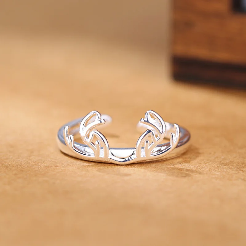 

Elk Shape Fashion Ring Charm 925 Sterling Silver Wedding Ring For Women Jewelry