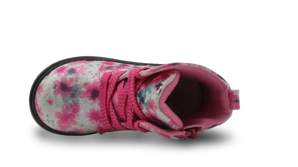 Apakowa/сезон весна-осень-зима; Детские ботильоны; обувь для девочек; детская обувь из искусственной кожи в стиле пэчворк; нескользящие Модные Ботинки martin для девочек