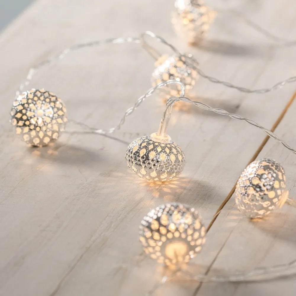 2M 10LED Battery Metal Ball Heart Fairy Lights String Festoon Bulb Starry Lights for Festival Christmas Party Wedding Decoration 2M 10LED Battery Metal Ball Heart Fairy Lights String Festoon Bulb Starry Lights for Festival Christmas Party Wedding Decoration