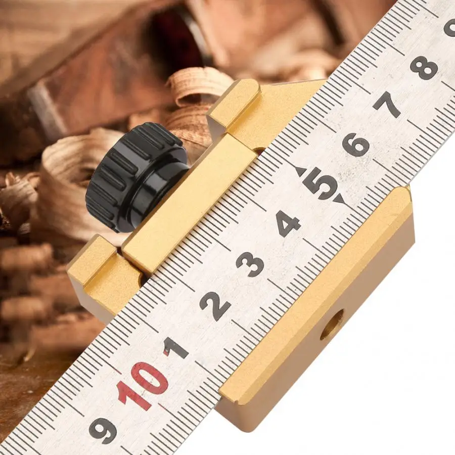

Measuring Tools Aluminum Alloy 45 Degrees Angle Line Caliber Ruler Locator Ruler Block Gauge Ruler Woodworking