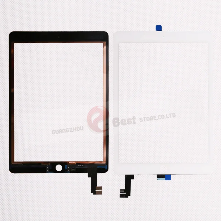10 шт./лот для iPad Air 2 дигитайзер A1567 A1566 сменный сенсорный экран стекло|ЖК-экраны и