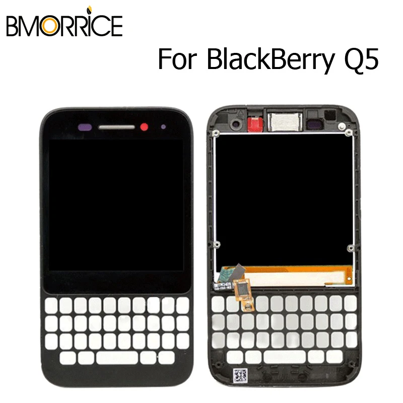 

Original LCD Display For Blackberry Q5 Touch Screen Digitizer Assembly Replcemt Black White With Frame 100% Tested