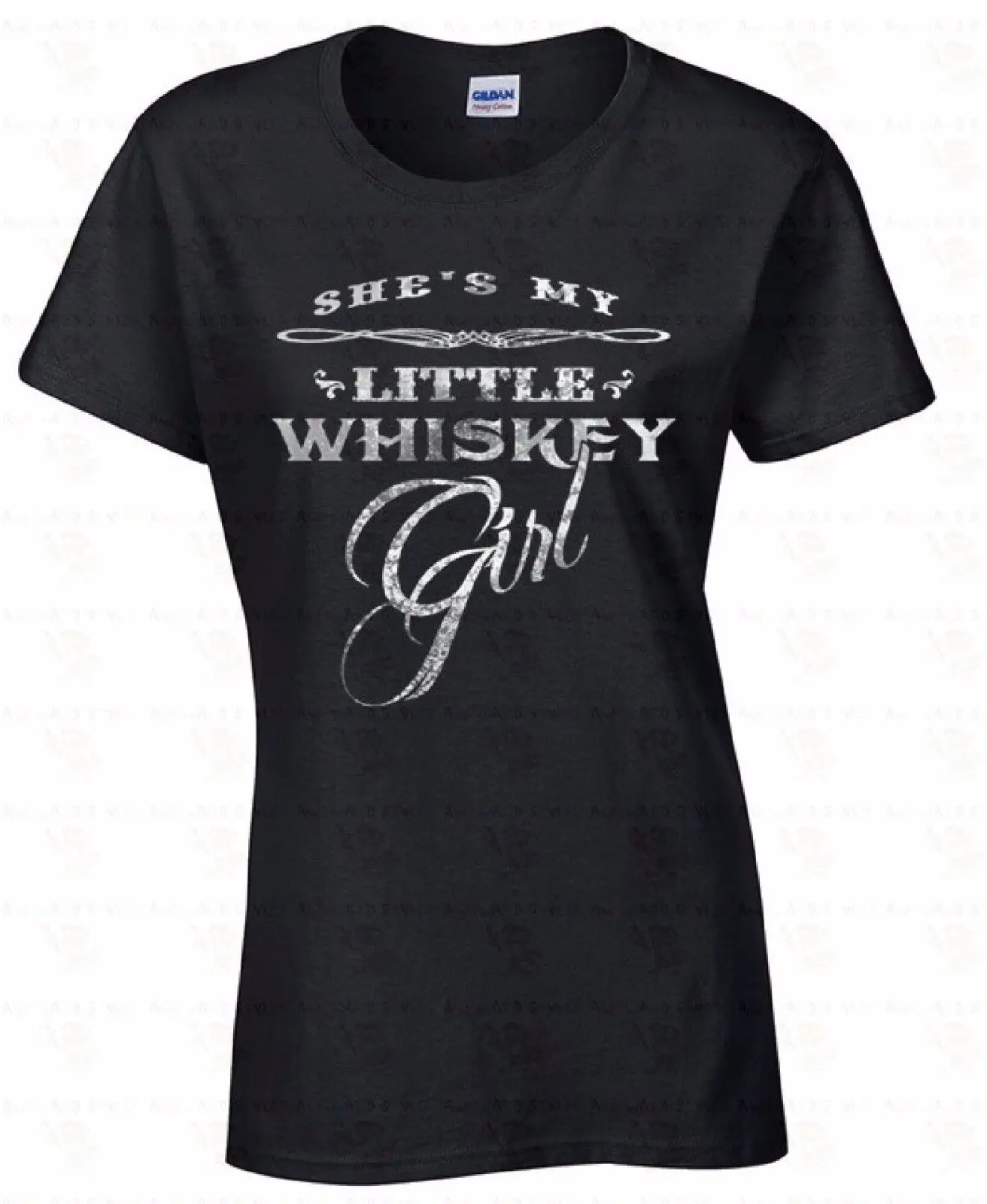 She's My Little Whiskey Girl WOMEN T SHIRT Drinking Alcohol Drunk