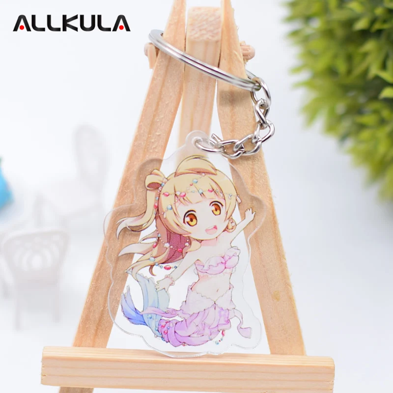 Love Live Action Figure Keychain Double Sided Kotori Minami Keyring Anime Peripherals Cute Cartoon Key Chains AKL58 | Игрушки и хобби