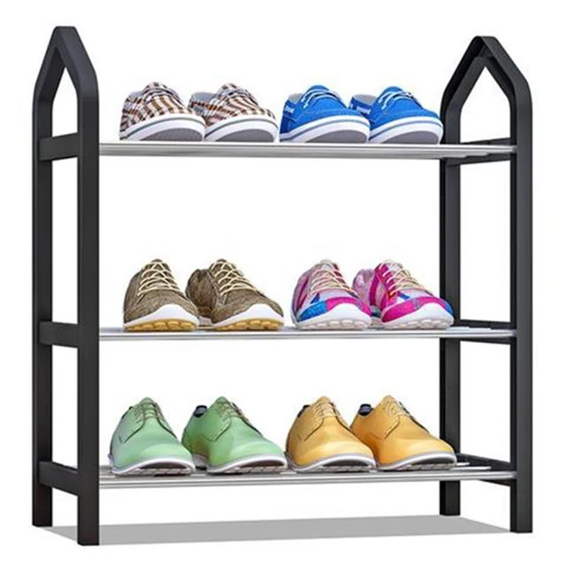 

Simple Plastic Shoe Rack Shoes Storage Easy to Assemble Entryway Home Furniture Close Door Space Saving Shoe Organizer