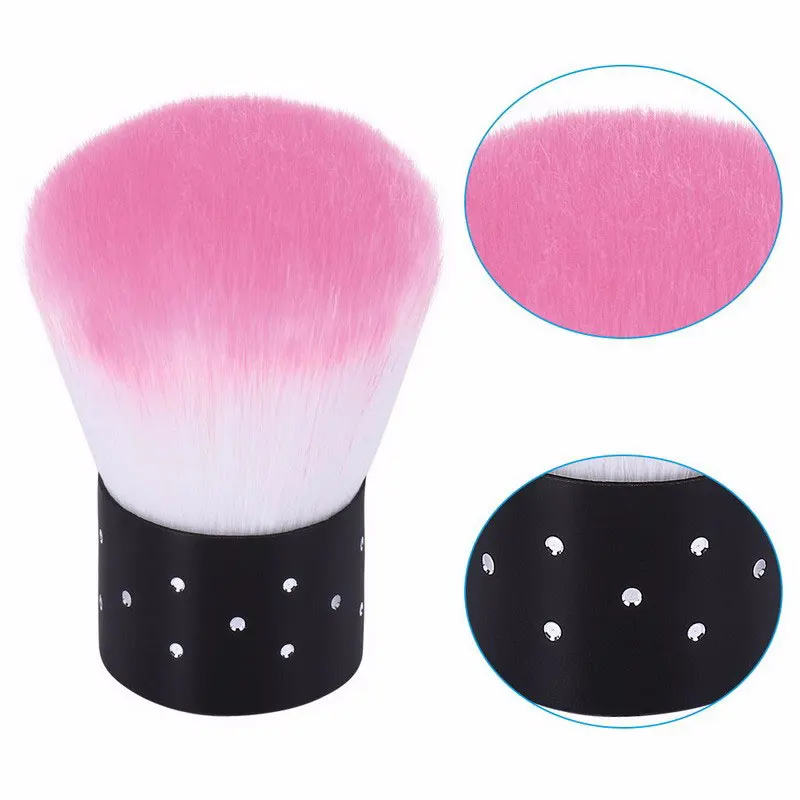 

Lghzlink Nail Tools Brush For Acrylic & UV Gel Nail Art Dust Clean Brush Nail Art Manicure Tools Pedicure Tool Pink Blue