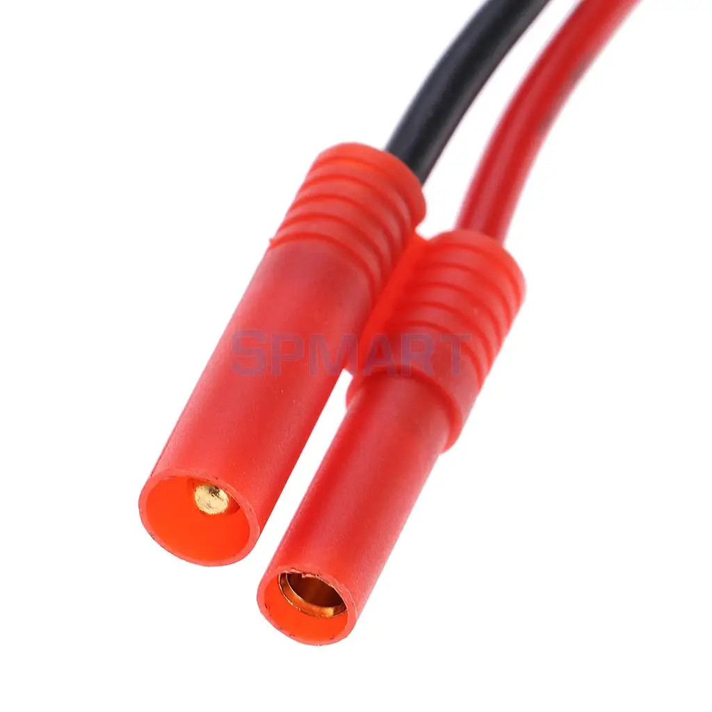 4.0 HXT Banana Charging Connector to 4mm Banana Plug Cable Adapter Lipo Battery 14AWG Lead 300mm