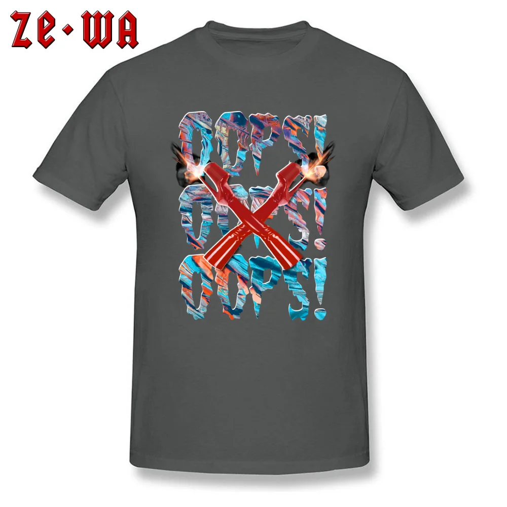 Cute Oops Party T Shirts O Neck 100% Cotton Boy Tees Short Sleeve Labor Day Party Sweatshirts Top Quality Oops carbon