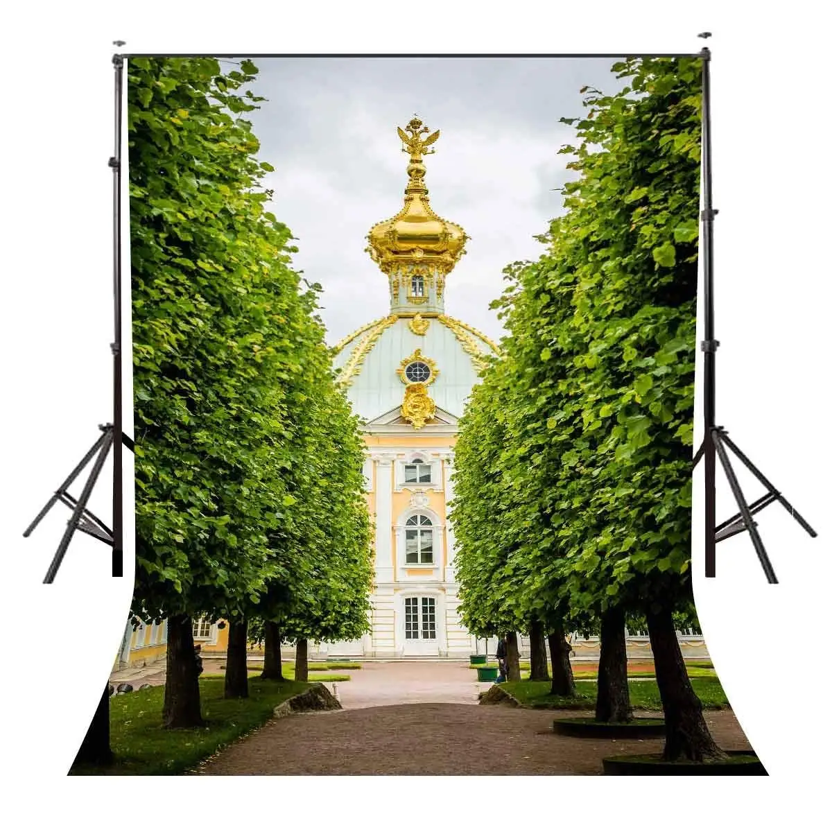 

5x7ft Summer Palace Backdrop Famous Russian Summer Palace Photography Background and Studio Photography Backdrop Props